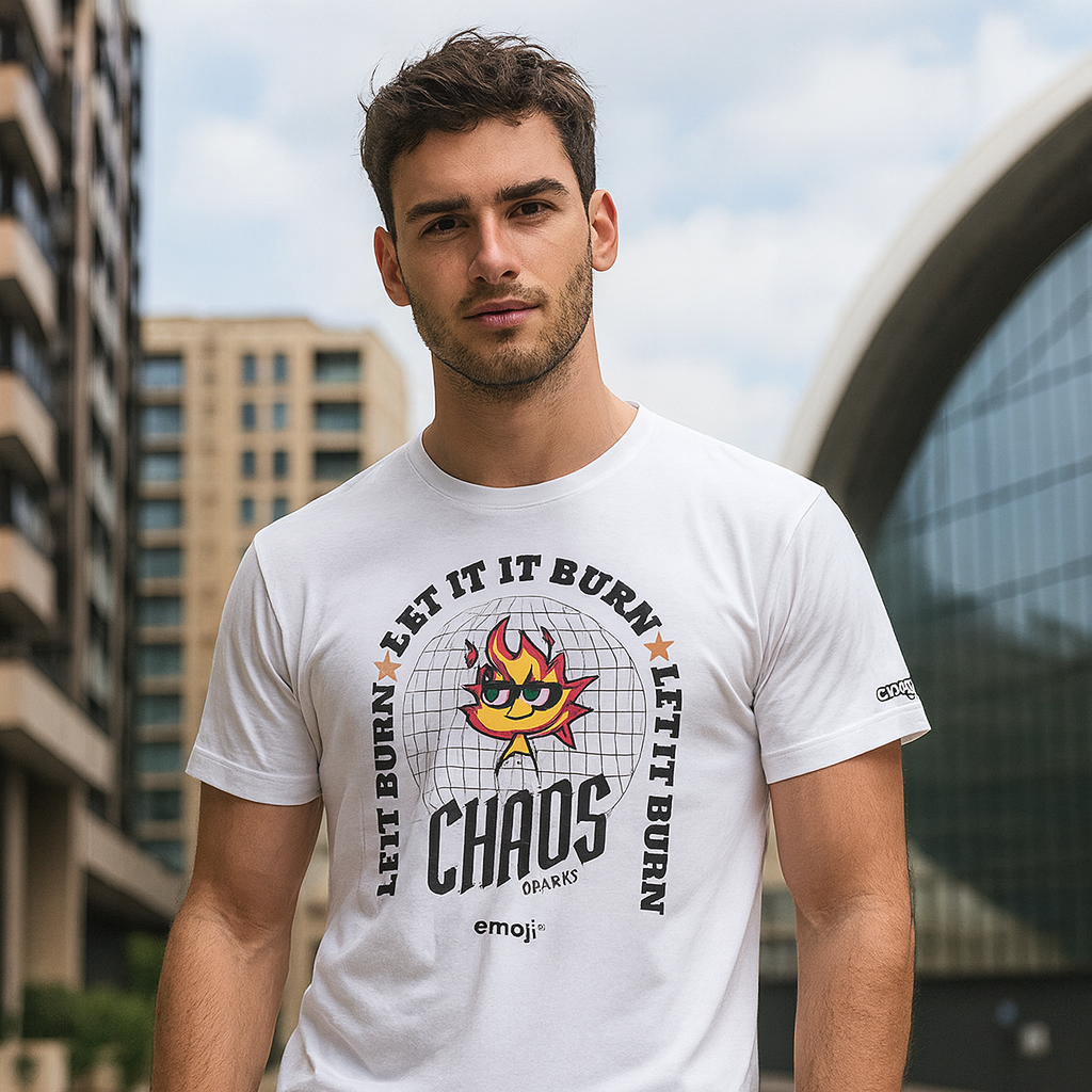 Playera Unisex Ultra Soft "Chaos Sparks" – Let It Burn
