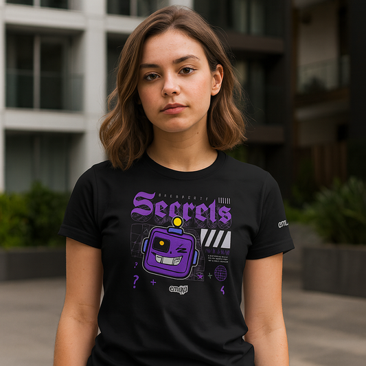 Playera Unisex Emoji® Secrets Black