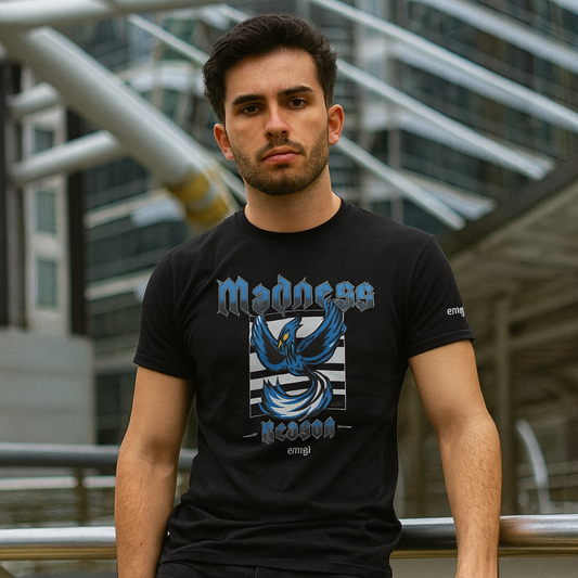 Playera Unisex "Madness & Reason" - Edición Azul
